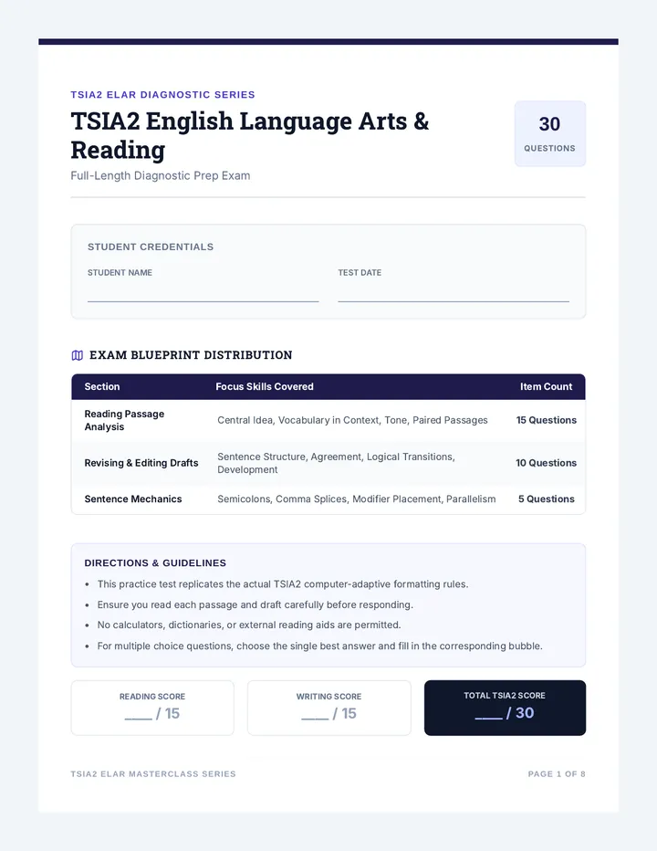 TSIA2 Practice Test Document