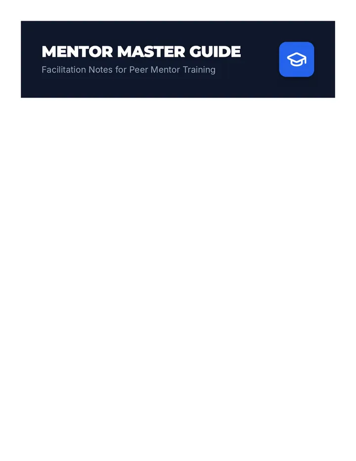 Mentor Master Teacher Guide