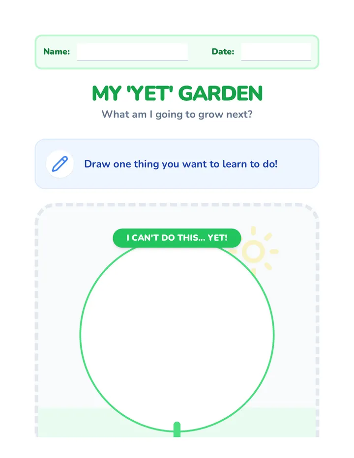 My Yet Garden Worksheet Student