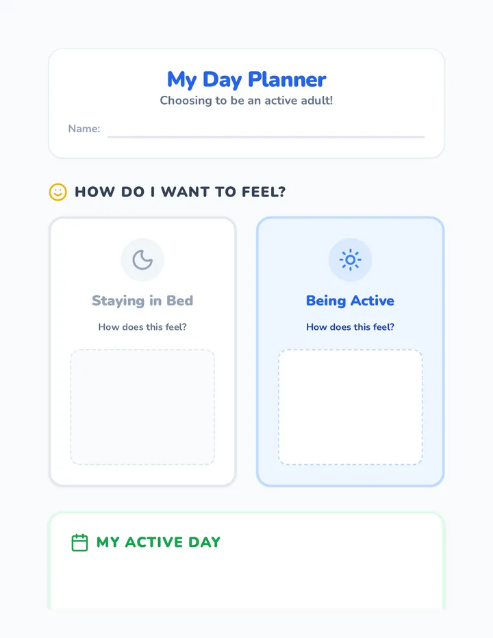 Daily Blueprint Worksheet