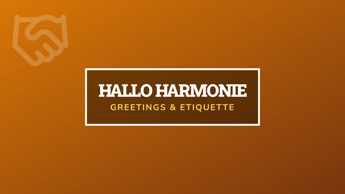 Hallo Harmonie Slides