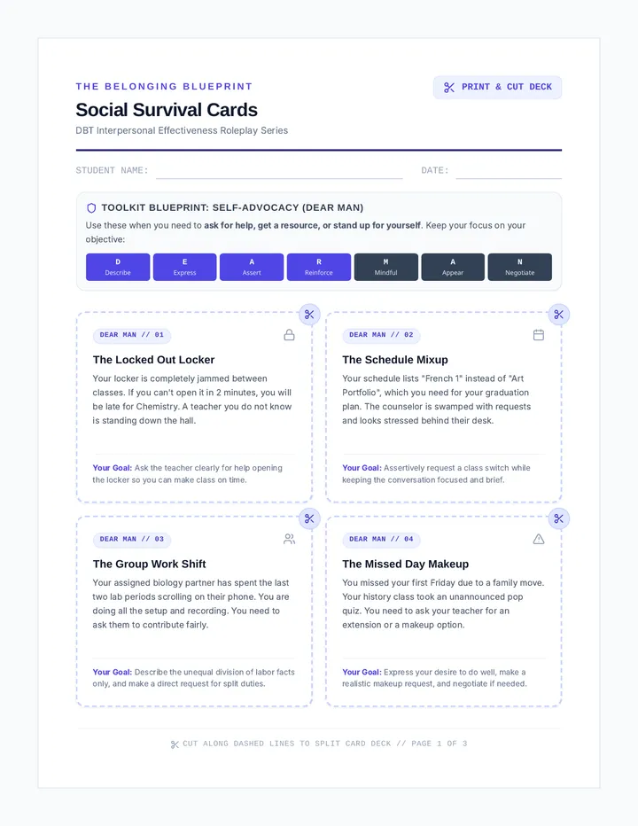 Social Survival Cards