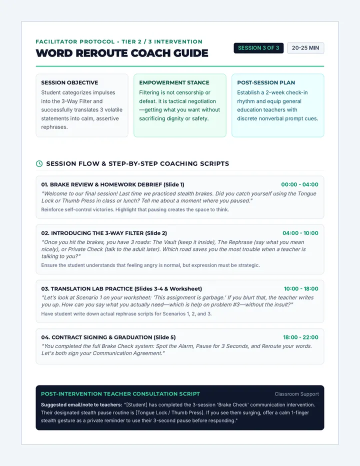 Word Reroute Guide