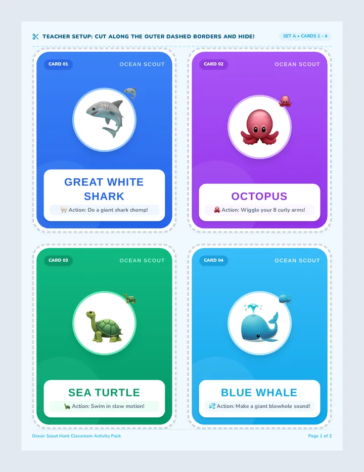 Ocean Scout Cards