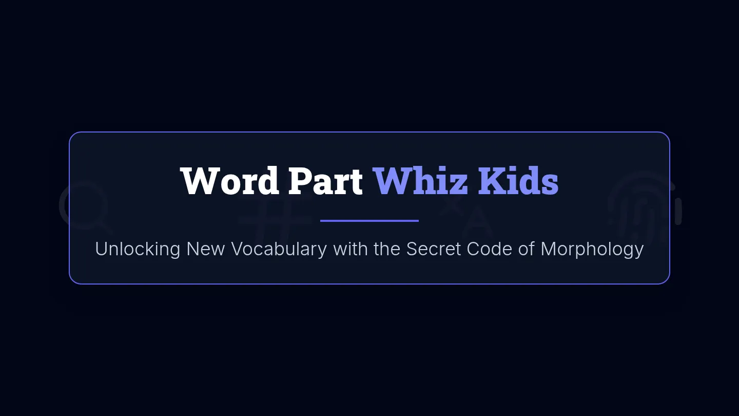 Word Part Whiz Kids Slide Deck