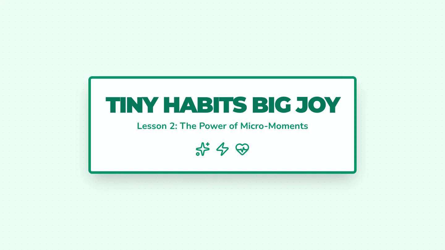Tiny Habits Slides