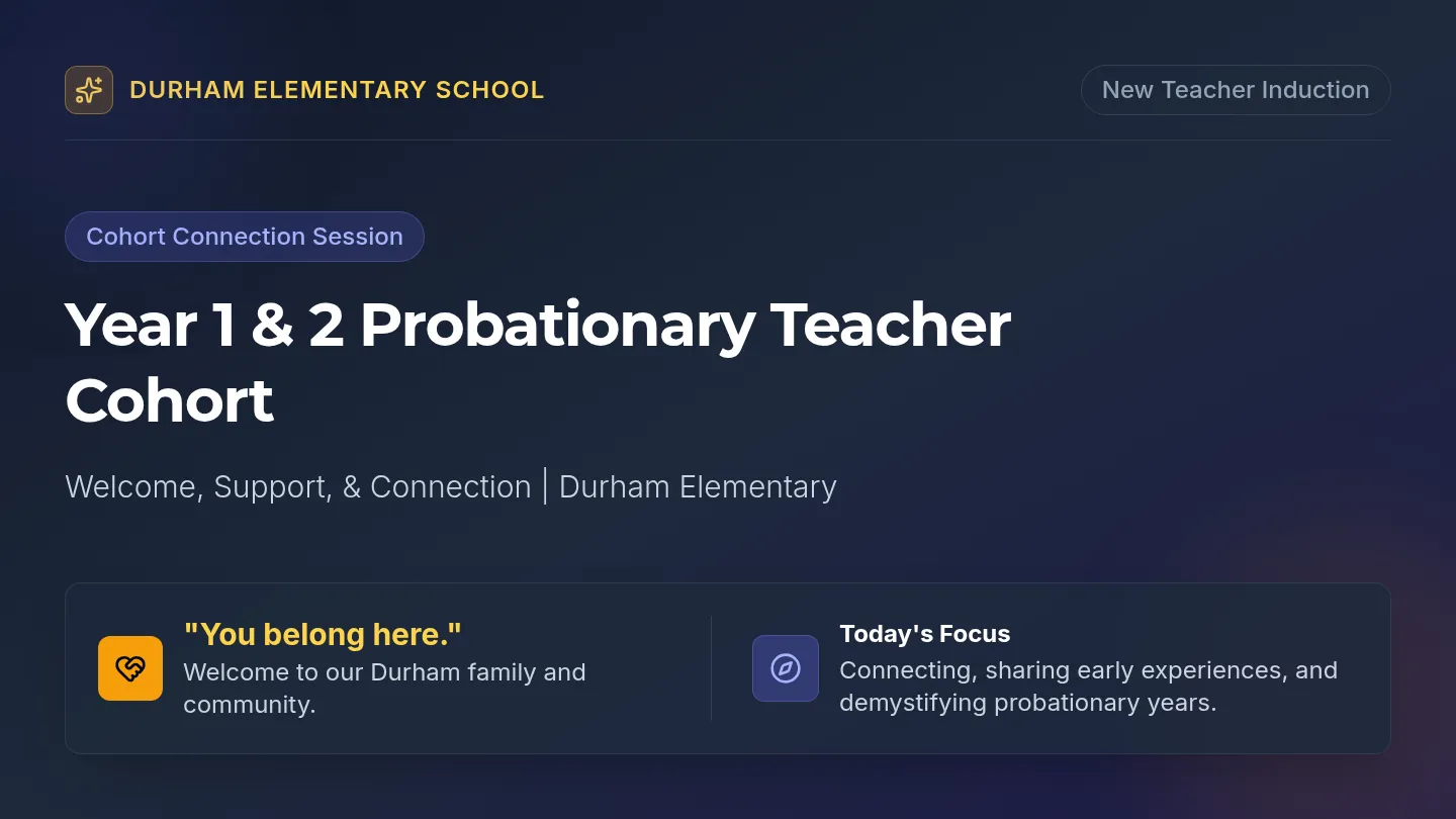 Probationary Cohort Slides