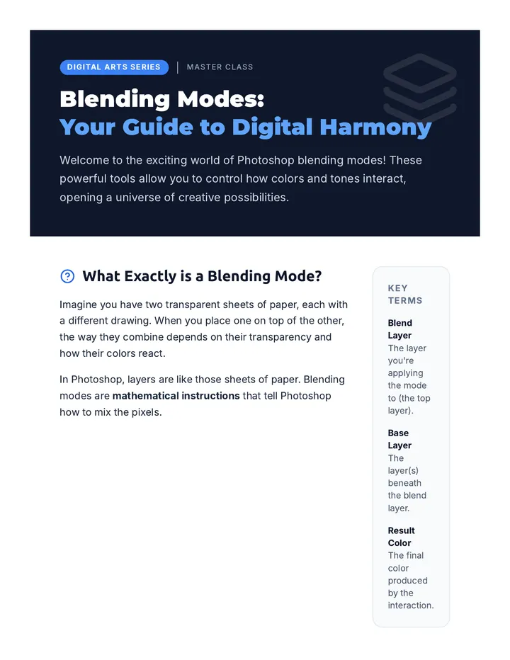 Blending Modes Basics Reading