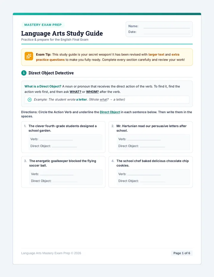 Mastery Prep Study Guide