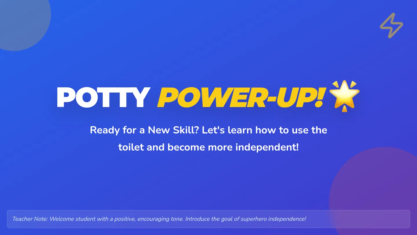 Potty Power Up Presentation Slides