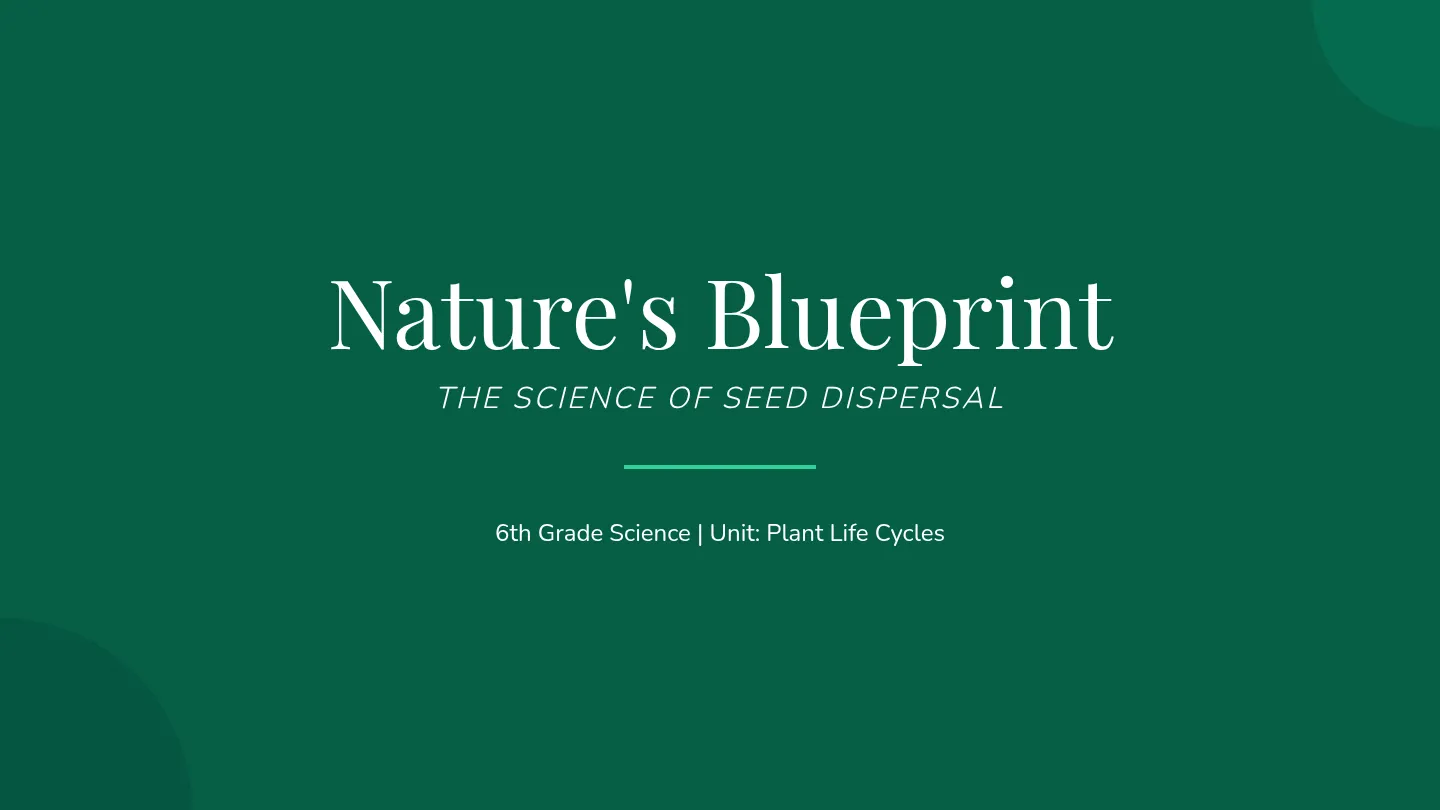 Nature's Blueprint Slides