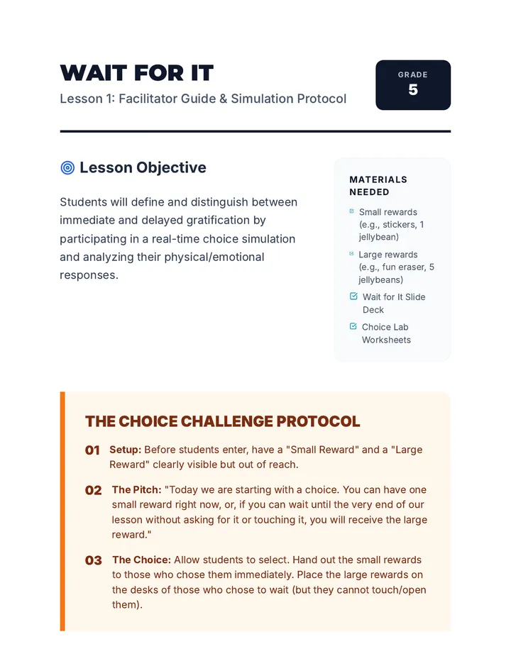 Wait for It Facilitator Guide