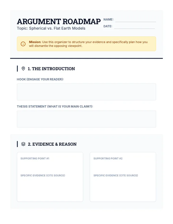 Argument Roadmap Organizer