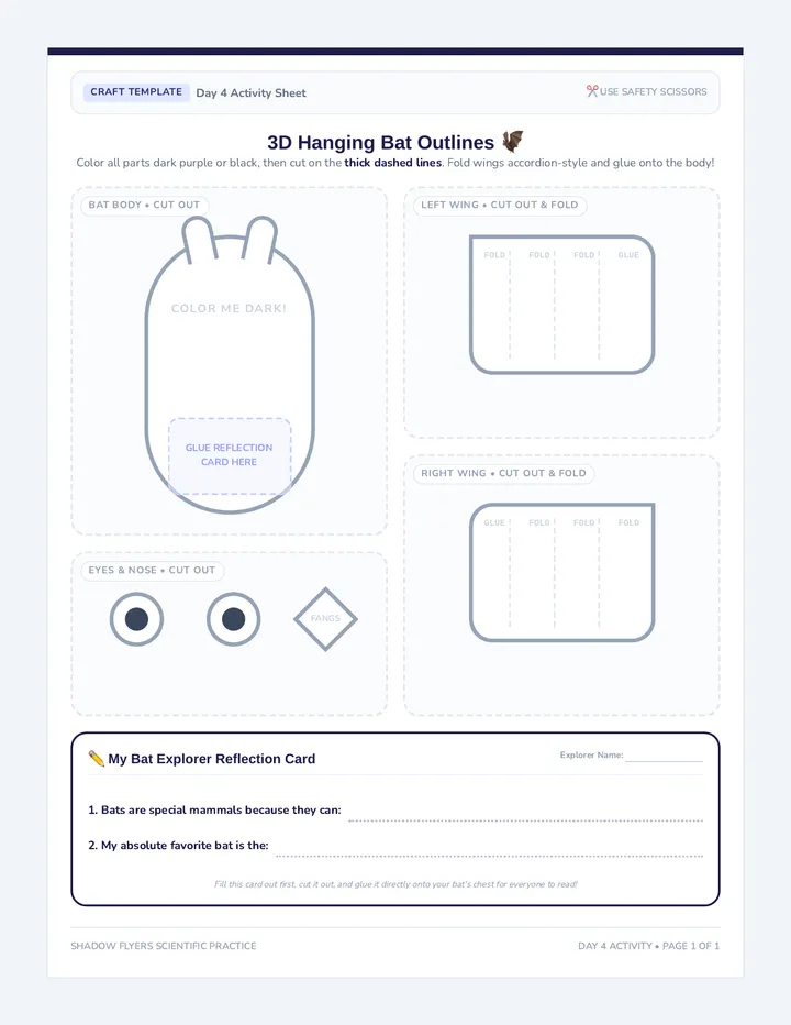 Bat Craft Printables