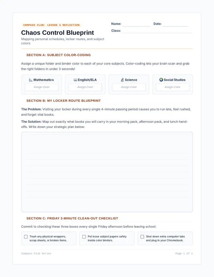Chaos Control Worksheet