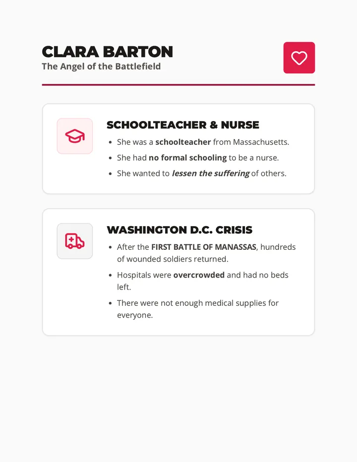 Clara Barton Reference Sheet