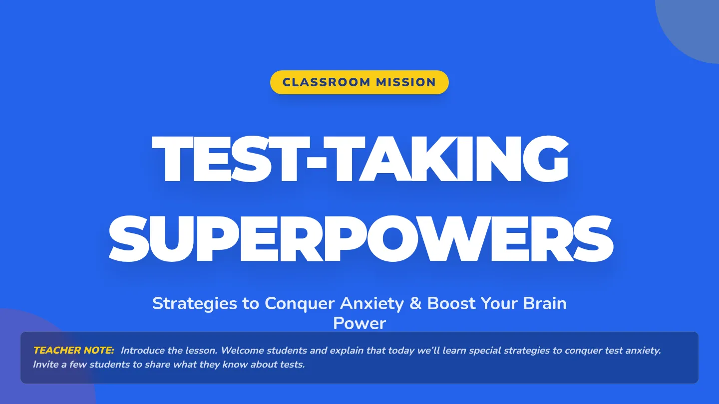 Test-Taking Strategies Slides