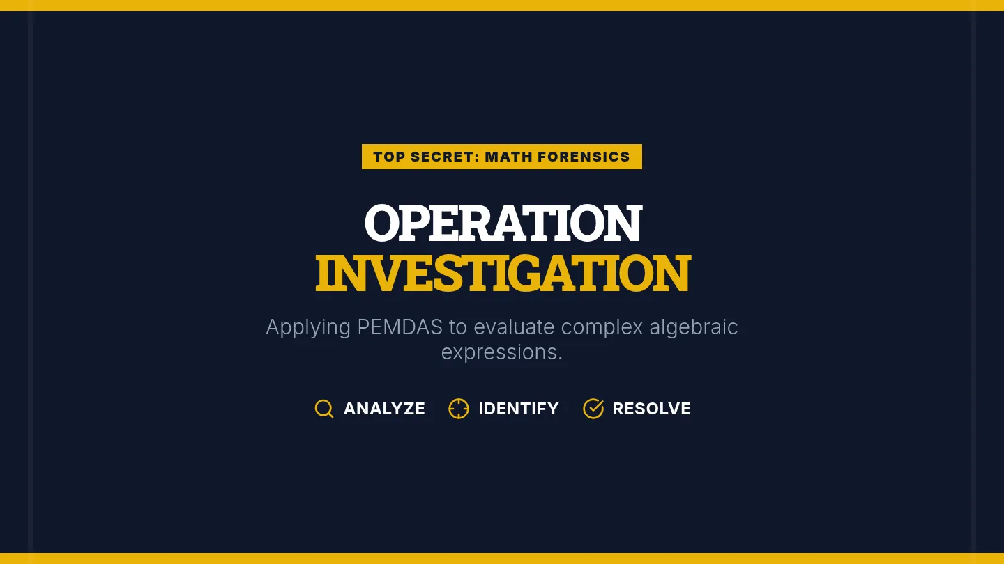 Operation Investigation Slides