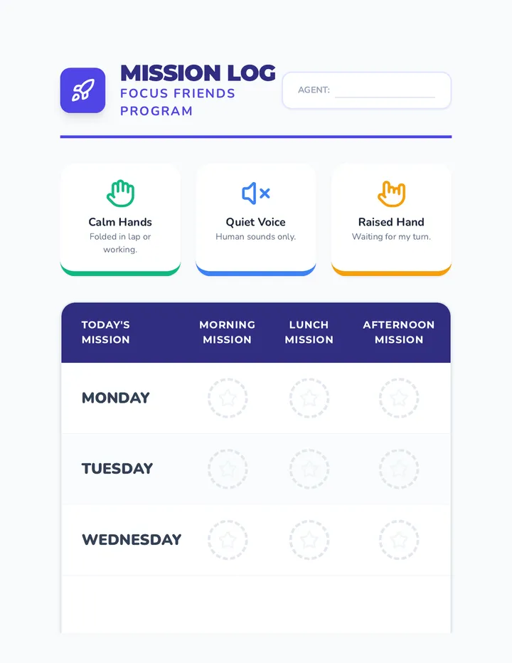 Focus Friends Mission Log