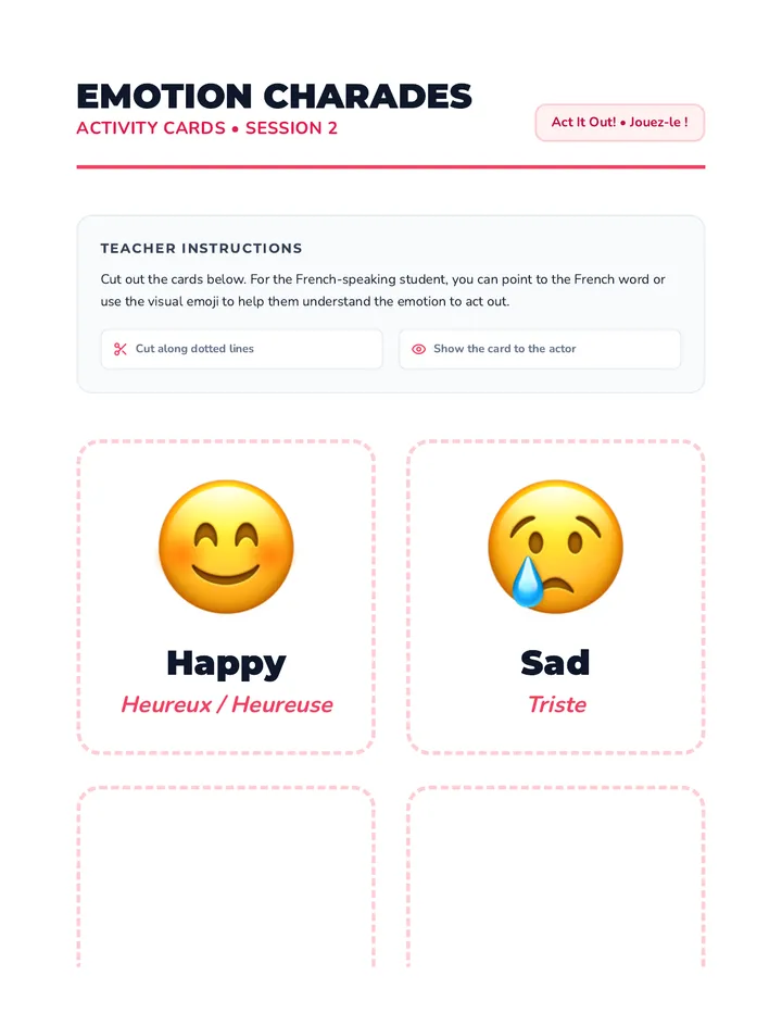 Emotion Charades Activity
