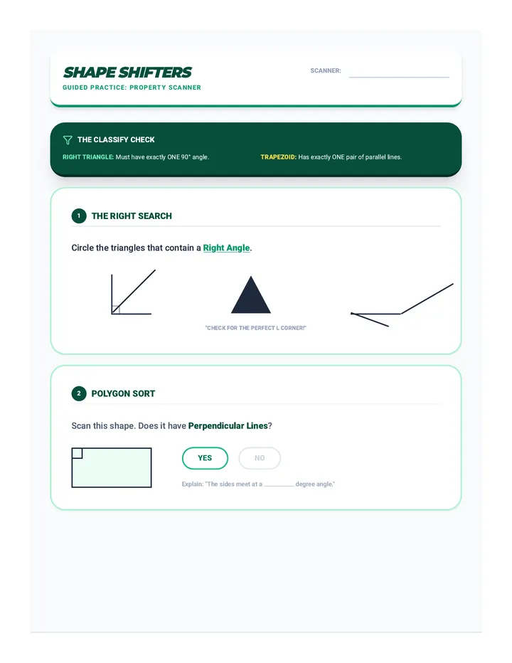 Shape Shifters Guided Practice