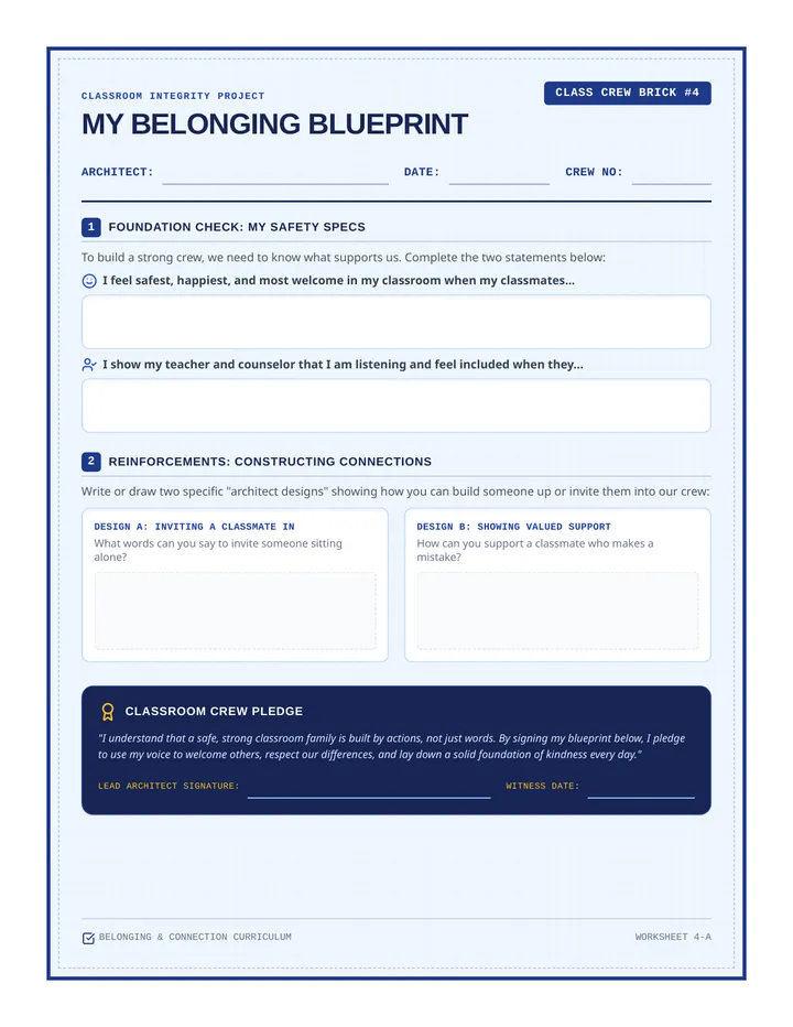 Blueprint Student Worksheet