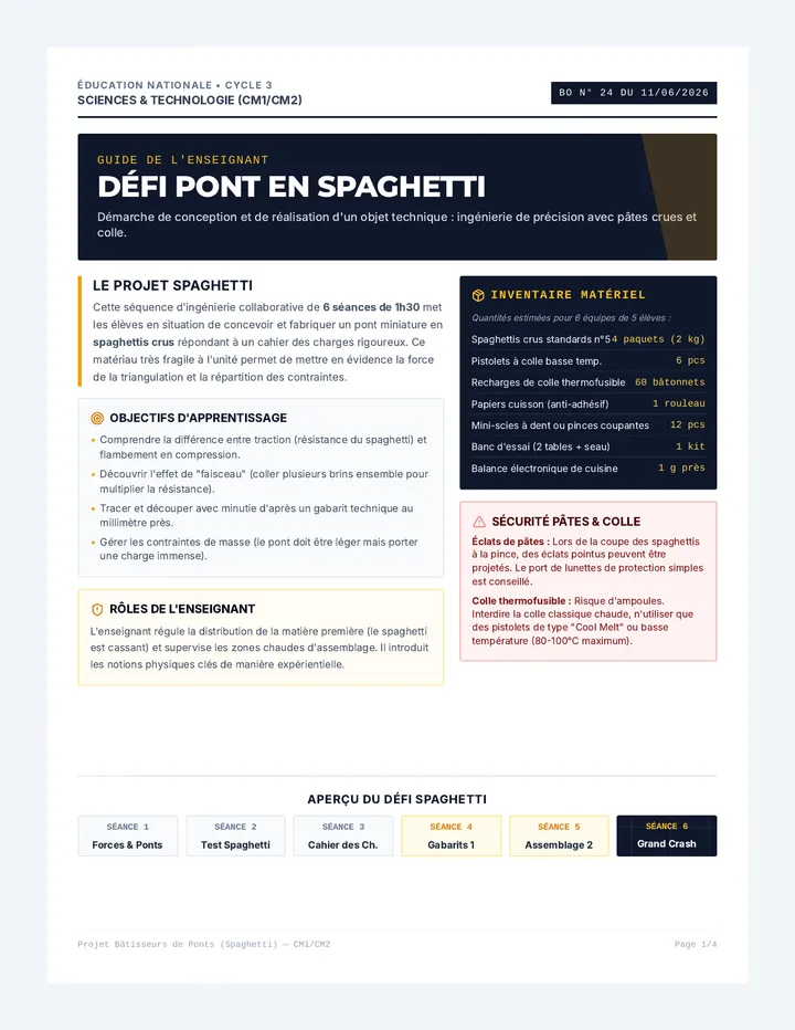 Bâtisseurs de Ponts Guide Enseignant