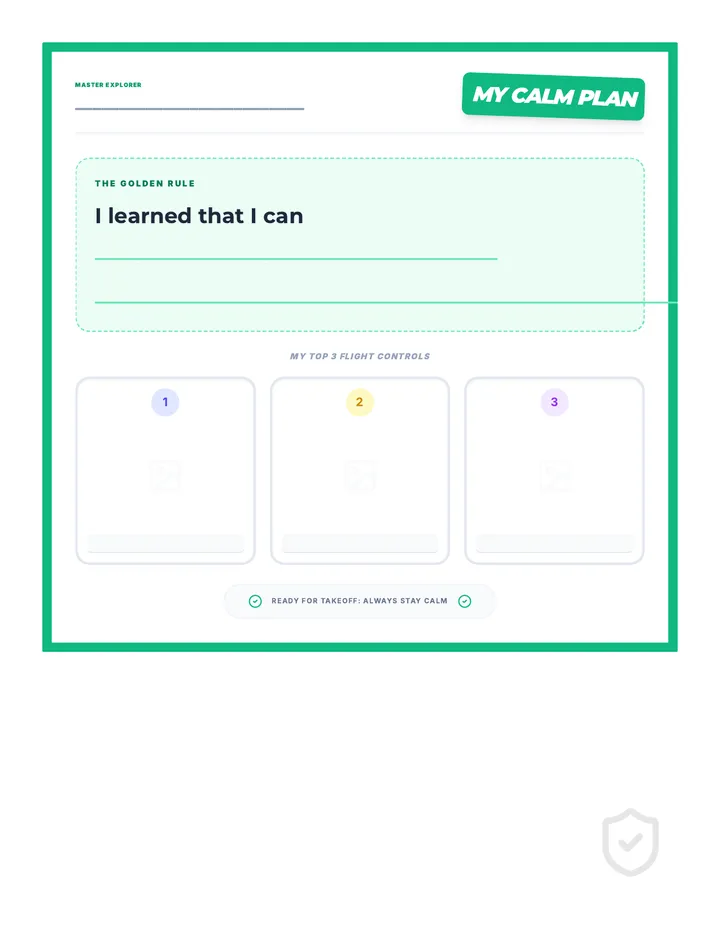 Calm Plan Poster Template