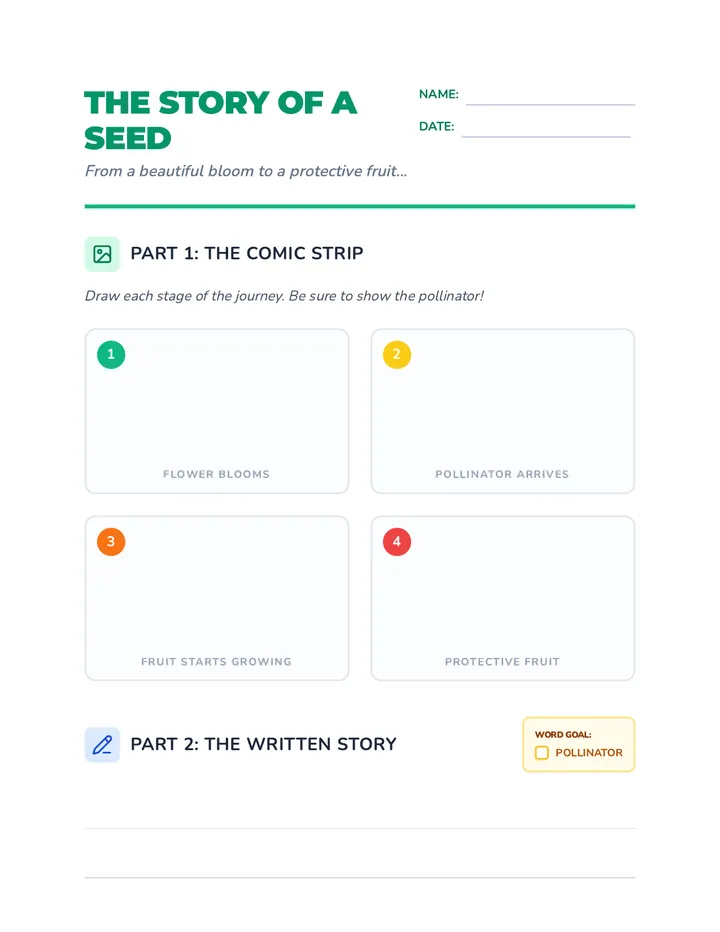Seed Story Worksheet