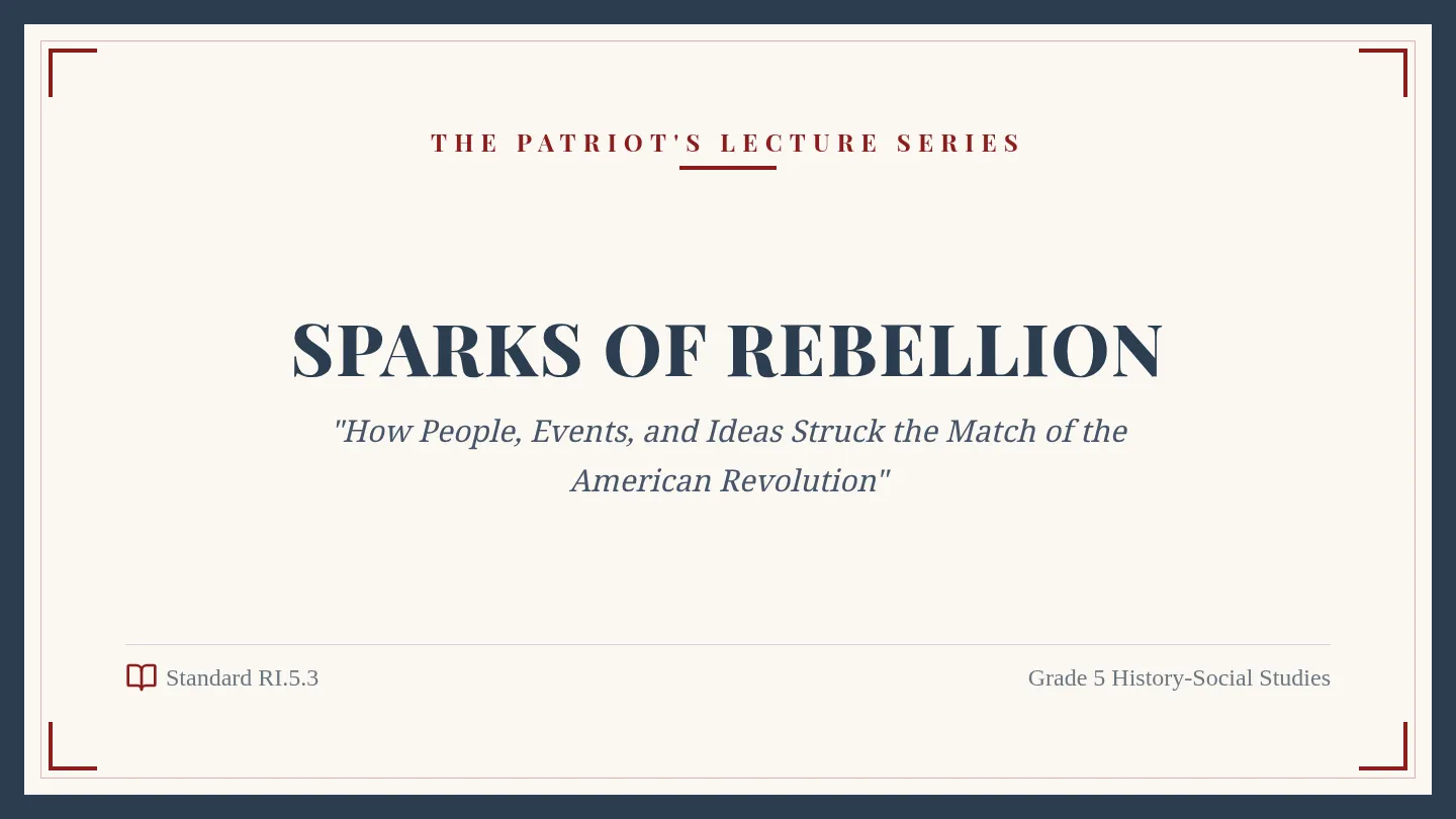 Sparks Rebellion Slides