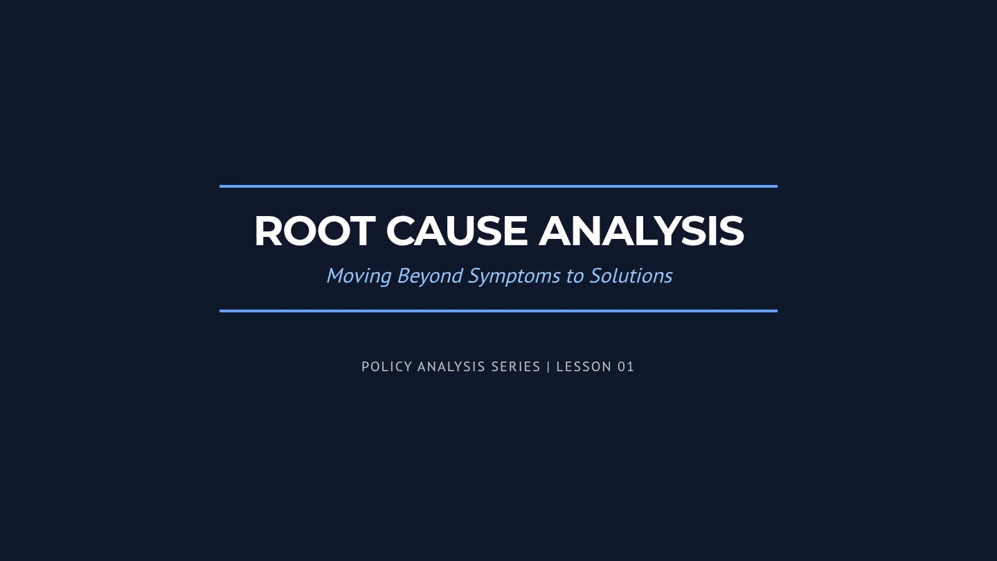 Root Cause Analysis Slides