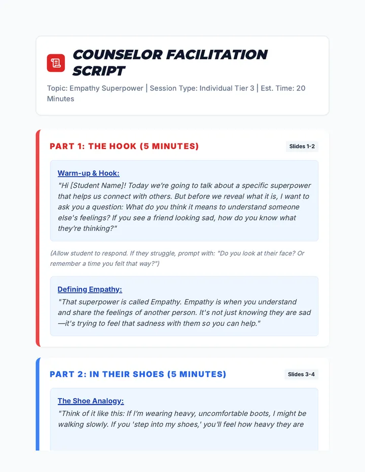Empathy Superpower Script