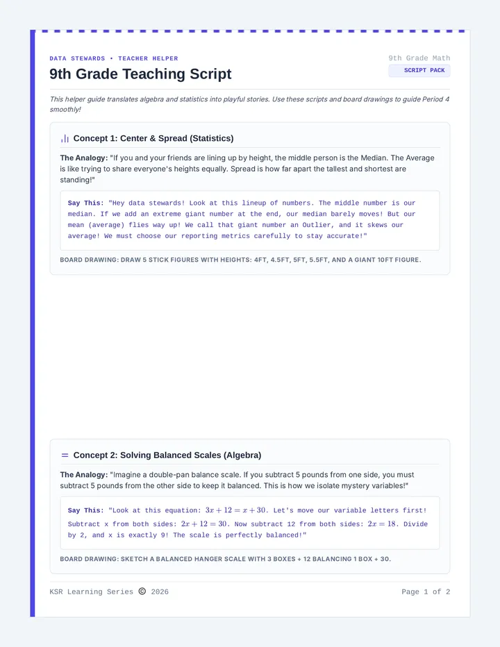 Data Stewards Teacher Helper Guide