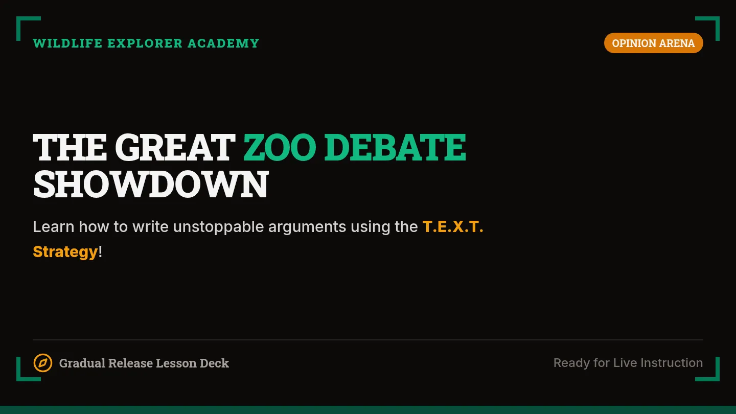 Zoo Debate Slides