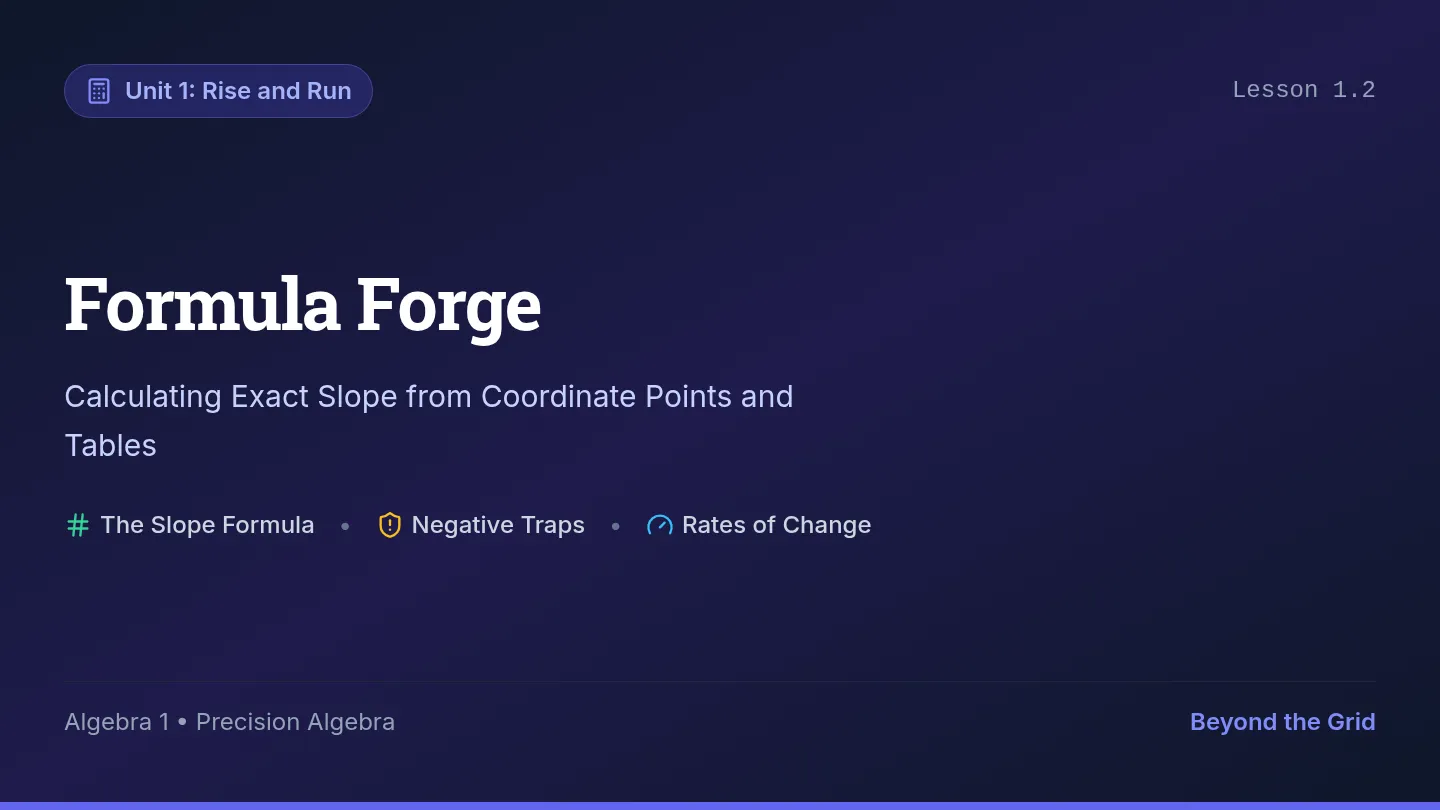 Formula Forge Slides