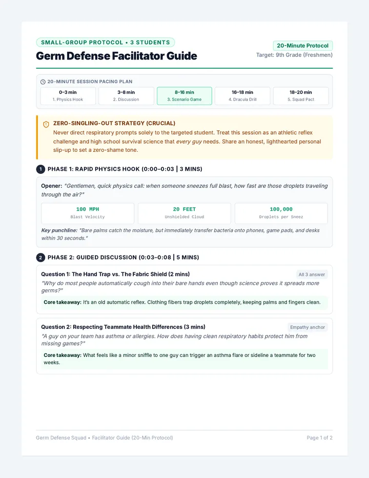 Germ Defense Facilitator Guide