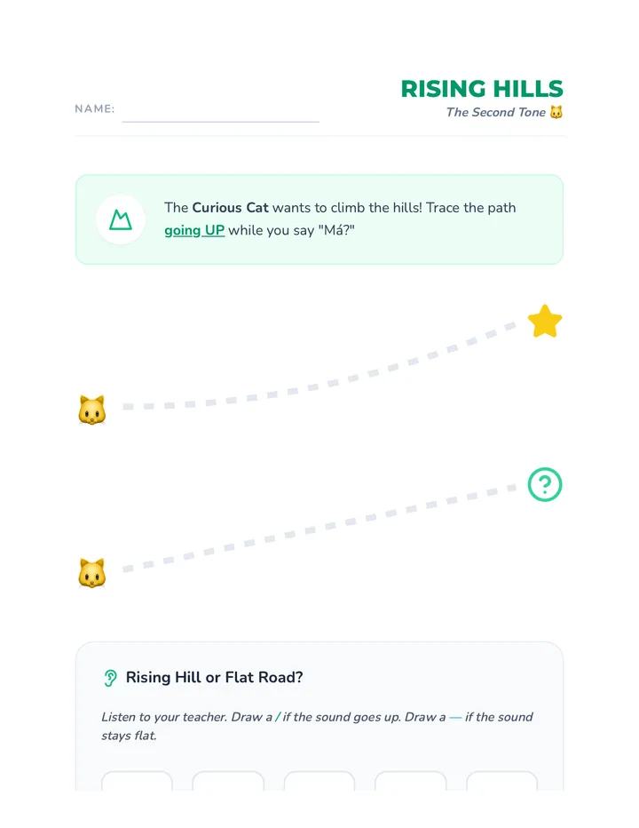 Rising Hill Worksheet