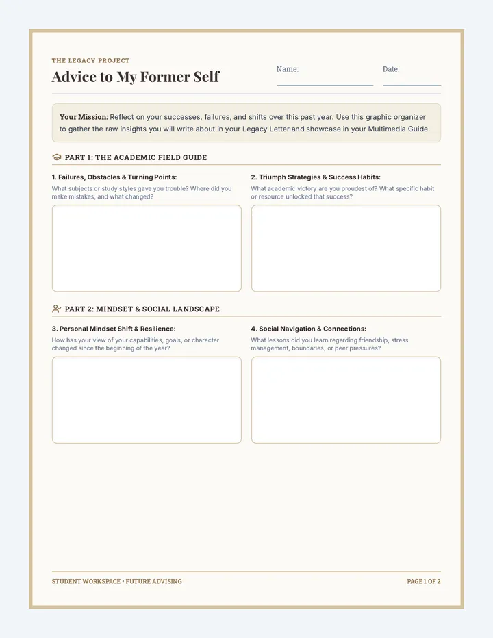 Legacy Builders Worksheet