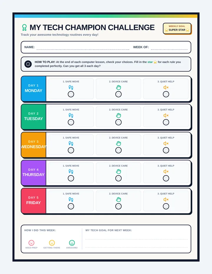 Tech Champions Checklist