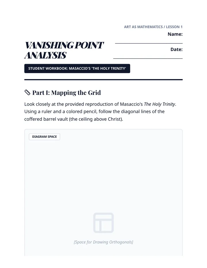 Vanishing Point Worksheet
