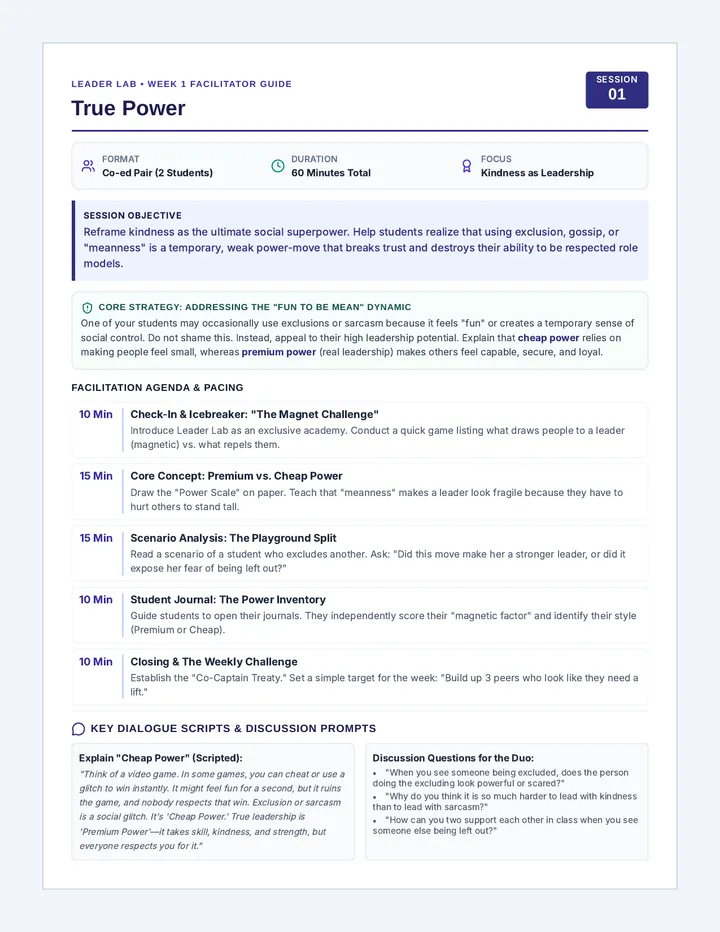 True Power Facilitator Guide