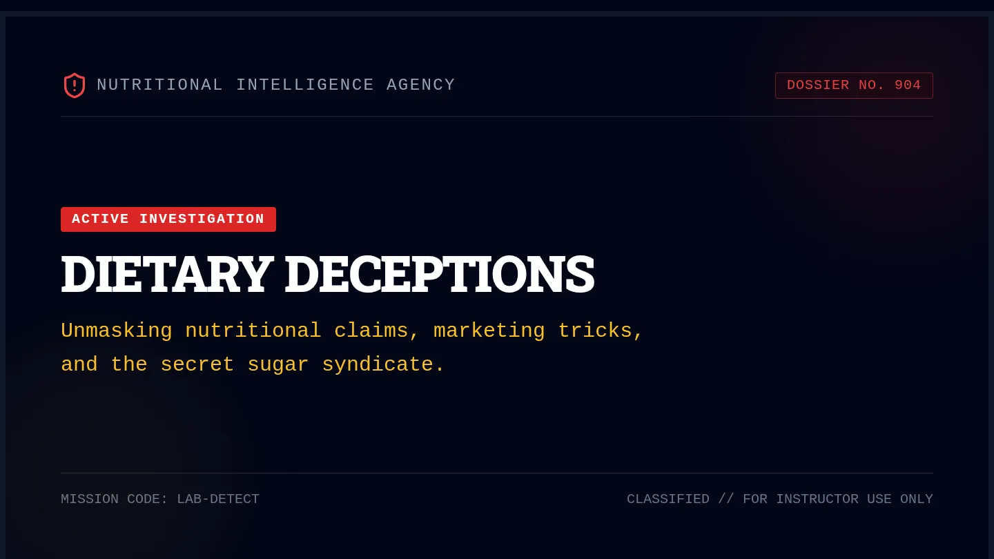 Dietary Deceptions Slides