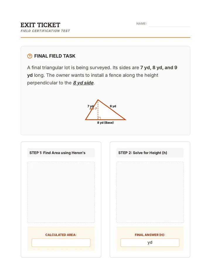 Height Hunt Exit Ticket