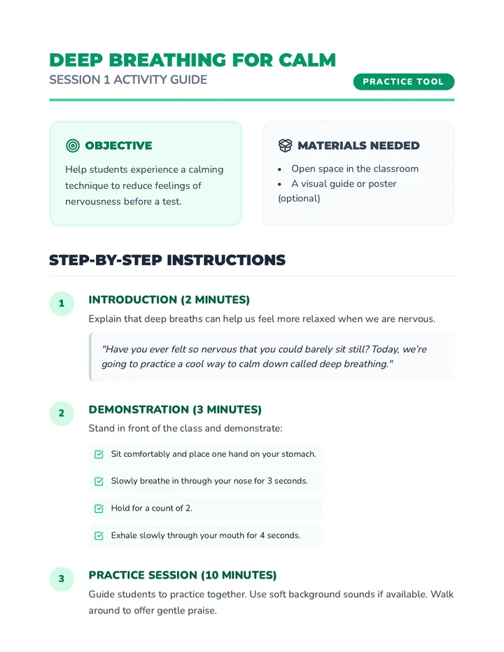 Breathing Practice Guide