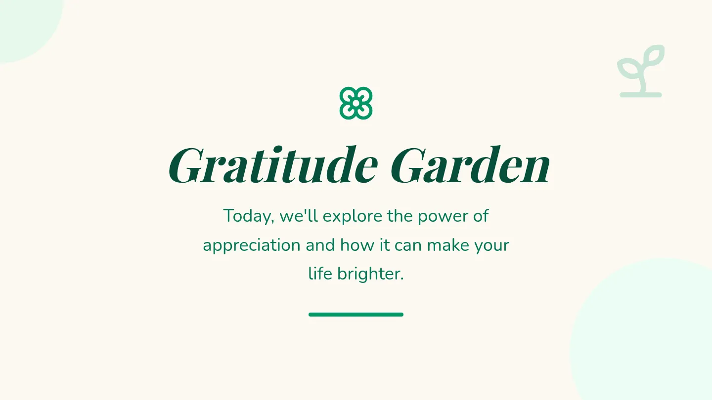 Gratitude Garden Slideshow