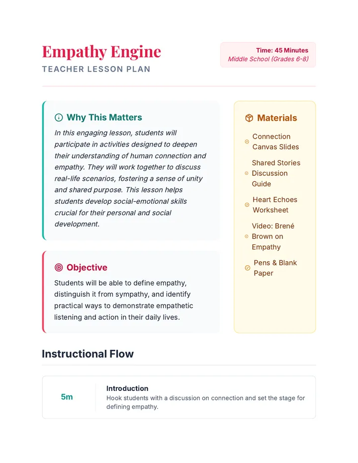 Empathy Engine Lesson Plan