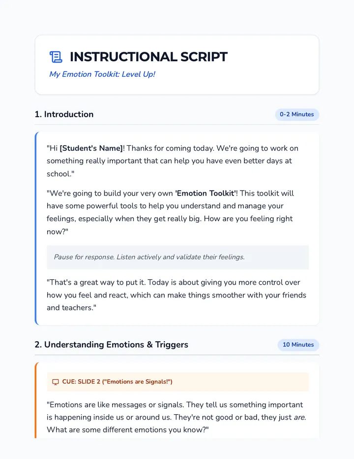 Emotion Toolkit Script