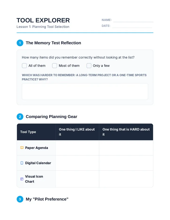 Tool Explorer Handout