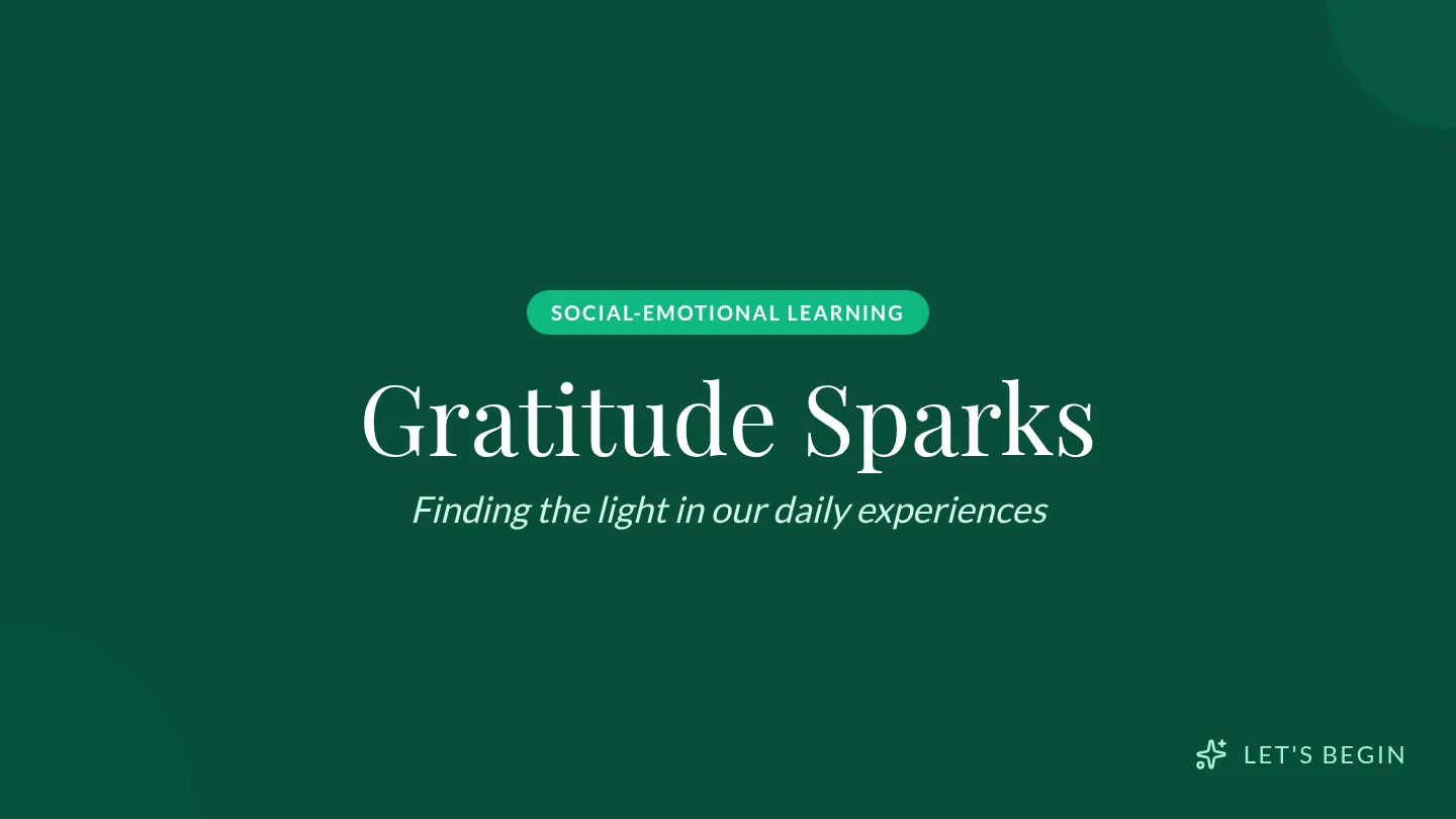 Gratitude Sparks Slides