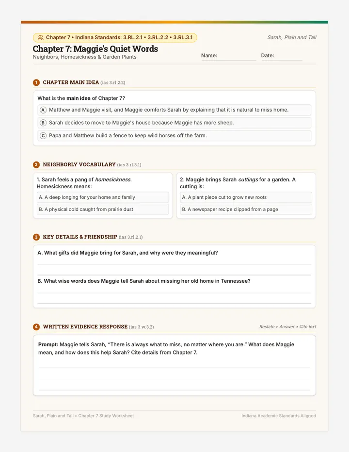 Chapter Seven Worksheet